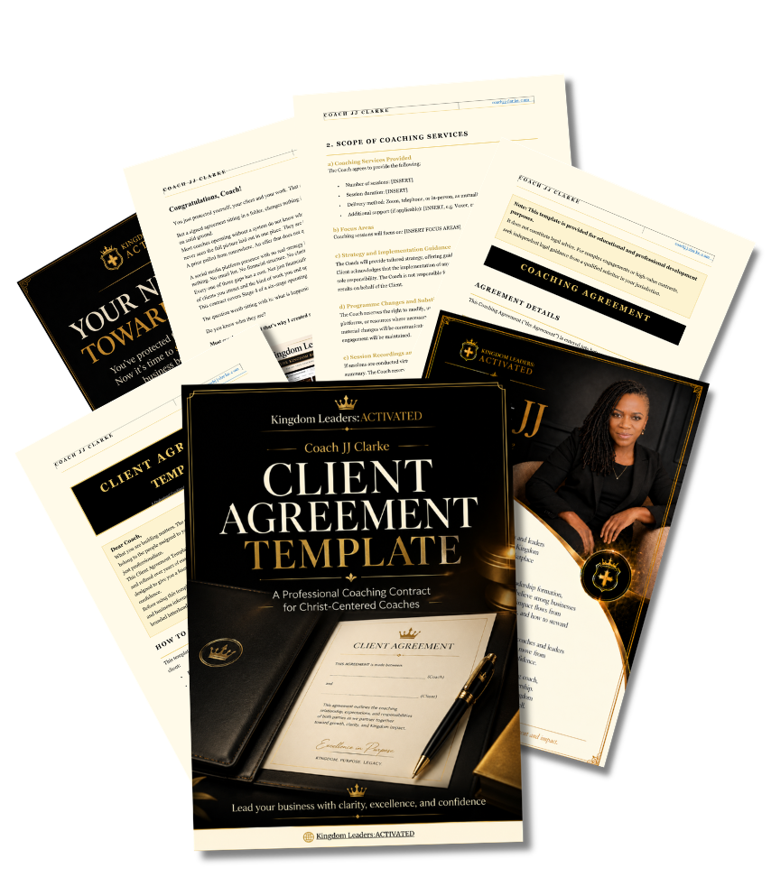 Client Agreement Template for Kingdom coaches